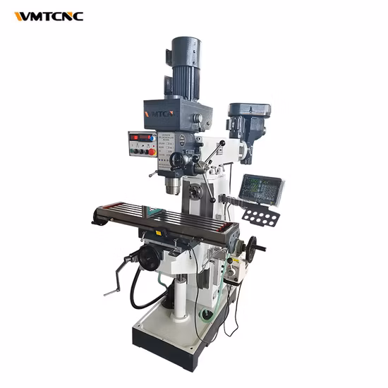 Fresadora vertical horizontal WMTCNC Taiwan ZX7550CW fresadora manual com divisão