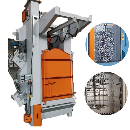 Máquina de jateamento tipo gancho com preço de fábrica em Qingdao para limpeza de pequenas peças metálicas